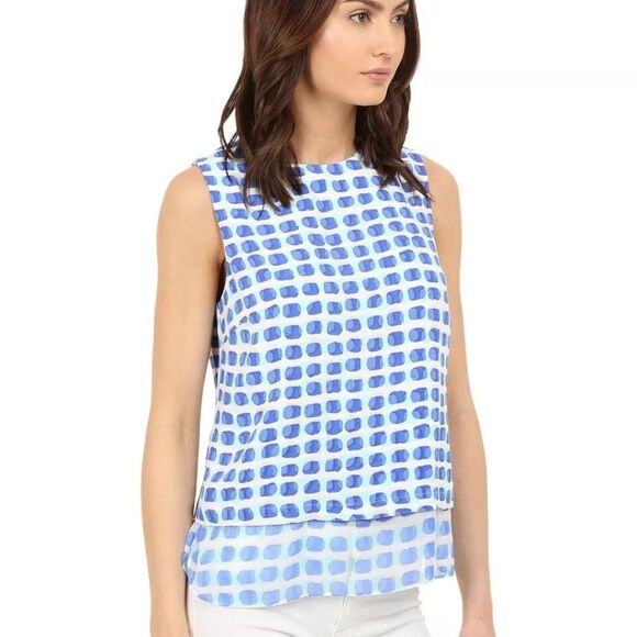 NWT Kate Spade Silk Layered Sleeveless Tank - Picture 2 of 10